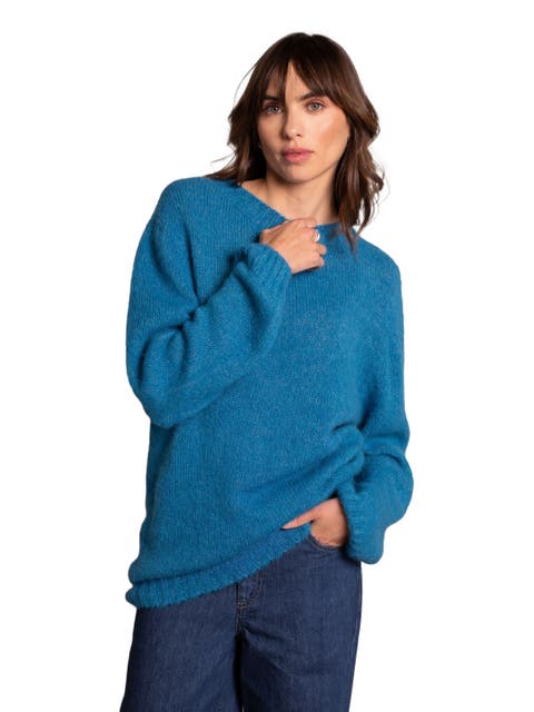 Alpaca Cotton Slouch Sweater