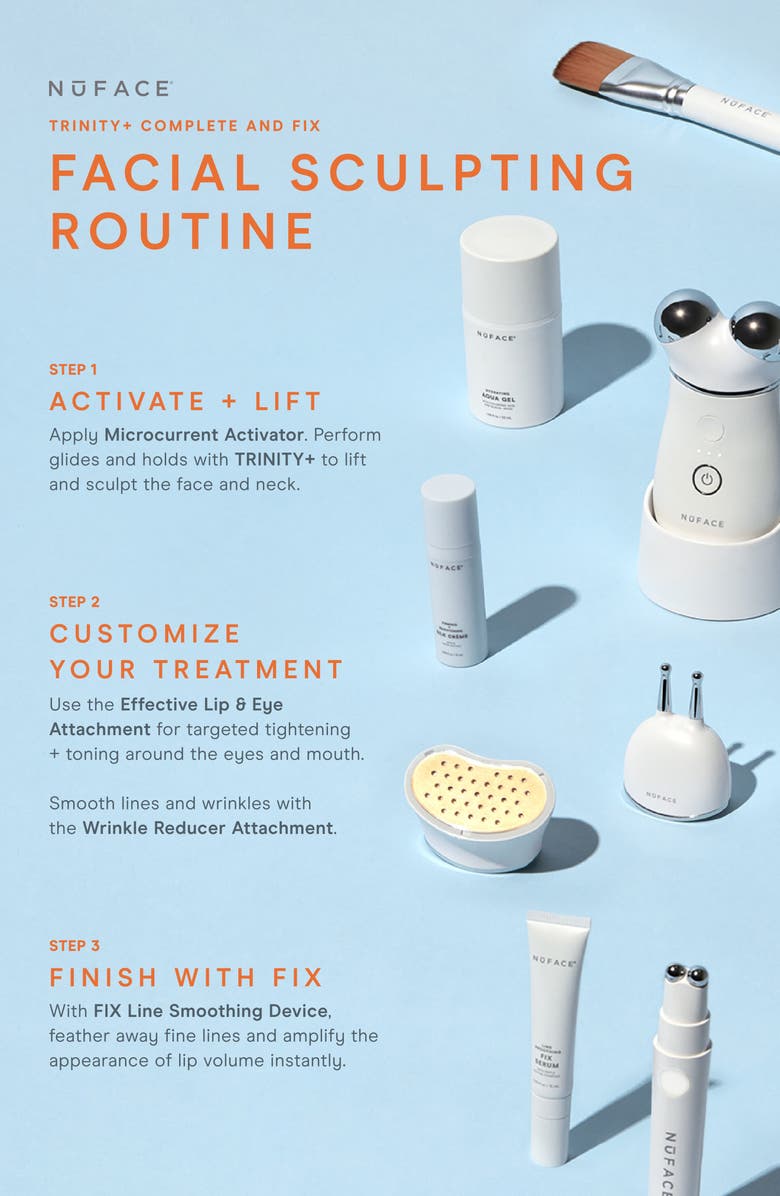 NuFACE<sup>®</sup> TRINITY+ Complete & FIX Facial Sculpting Routine (Limited Edition) (Nordstrom Exclusive) $998 Value, Alternate, color, 