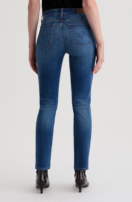 Ag Mari Mid Rise Slim Straight Leg Jeans In 12 Years Assumption In Blue