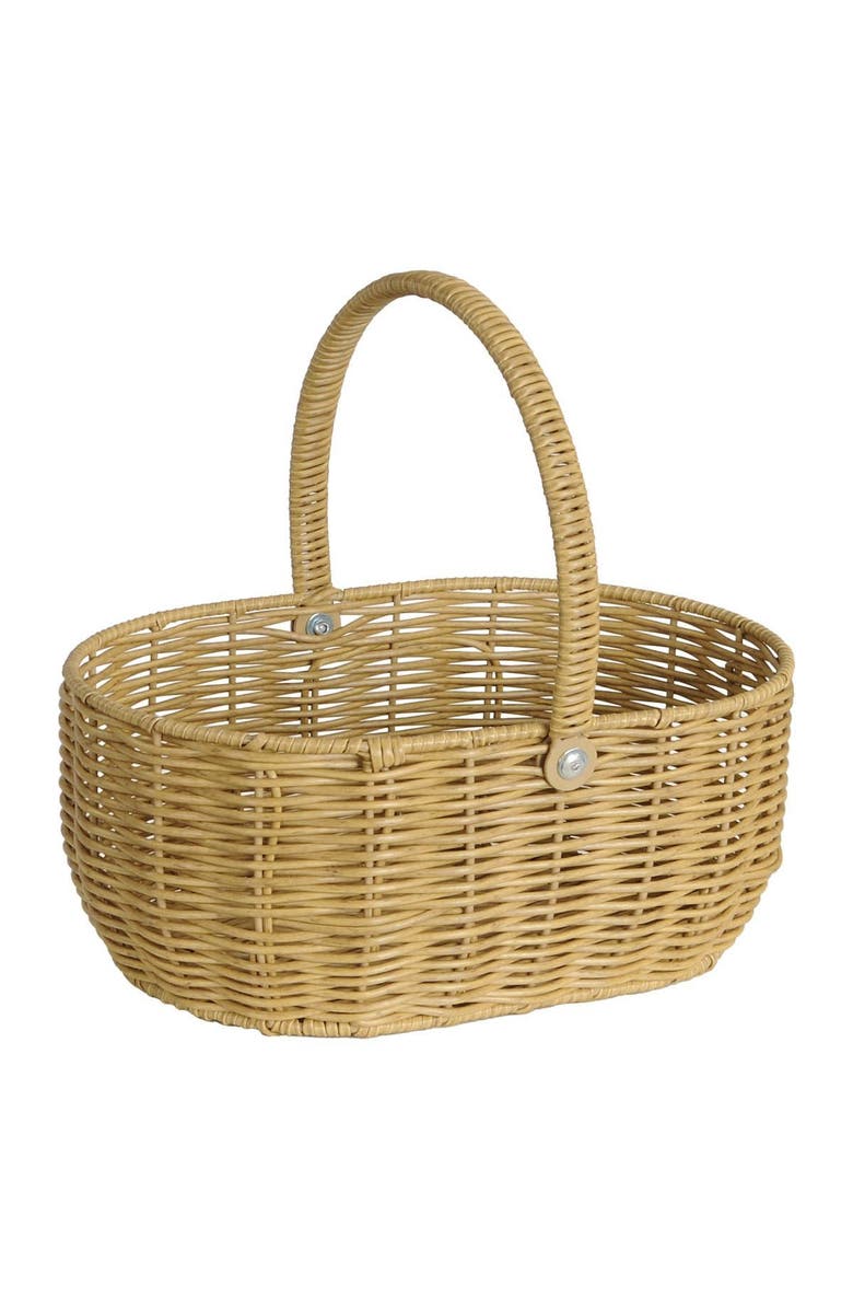 Kaplan Early Learning Company Wicker Storage Basket - Set of 2, Alternate, color, Brown