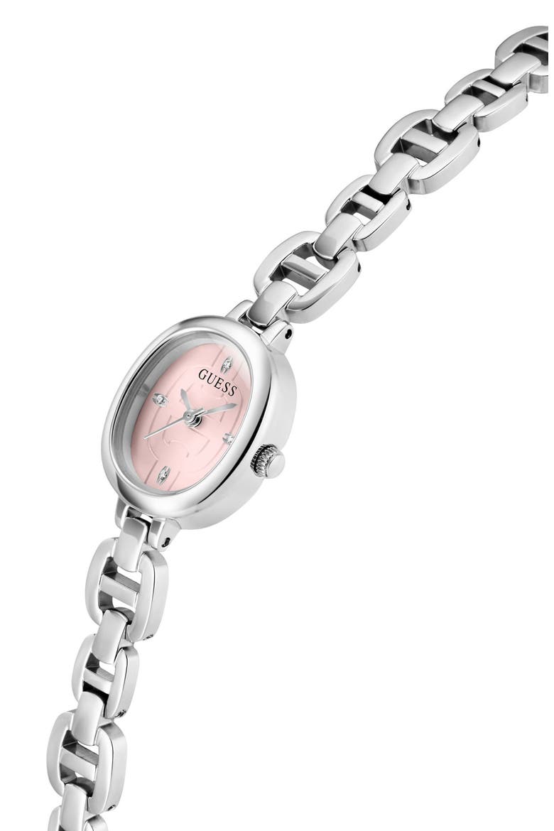 Sweet & Petite Oval Bracelet Watch, 24mm x 21mm, Alternate, color, PINK