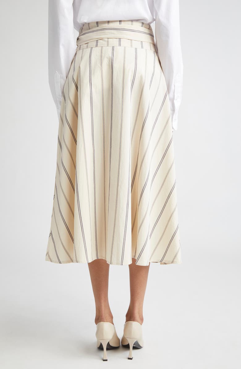 KÚR Stripe Asymmetric Wrap Skirt, Alternate, color,