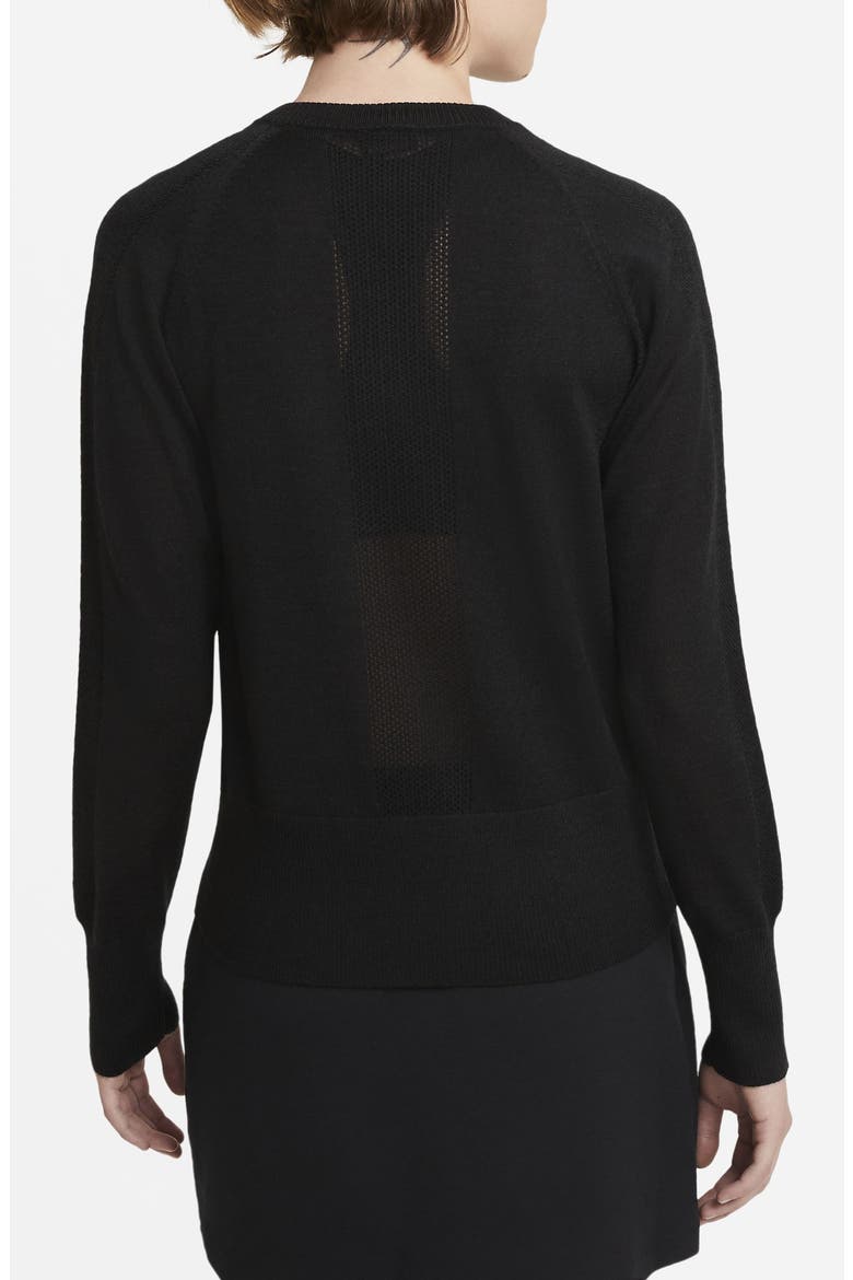Ace Long Sleeve Golf Sweater, Alternate, color, BLACK/ DUST