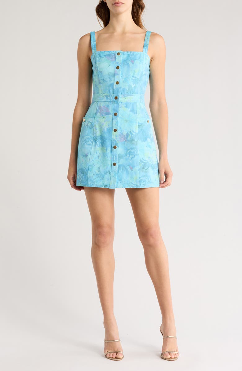 Ramy Brook Kelly Snap Front Dress, Main, color, Washed Laguna Vintage Denim