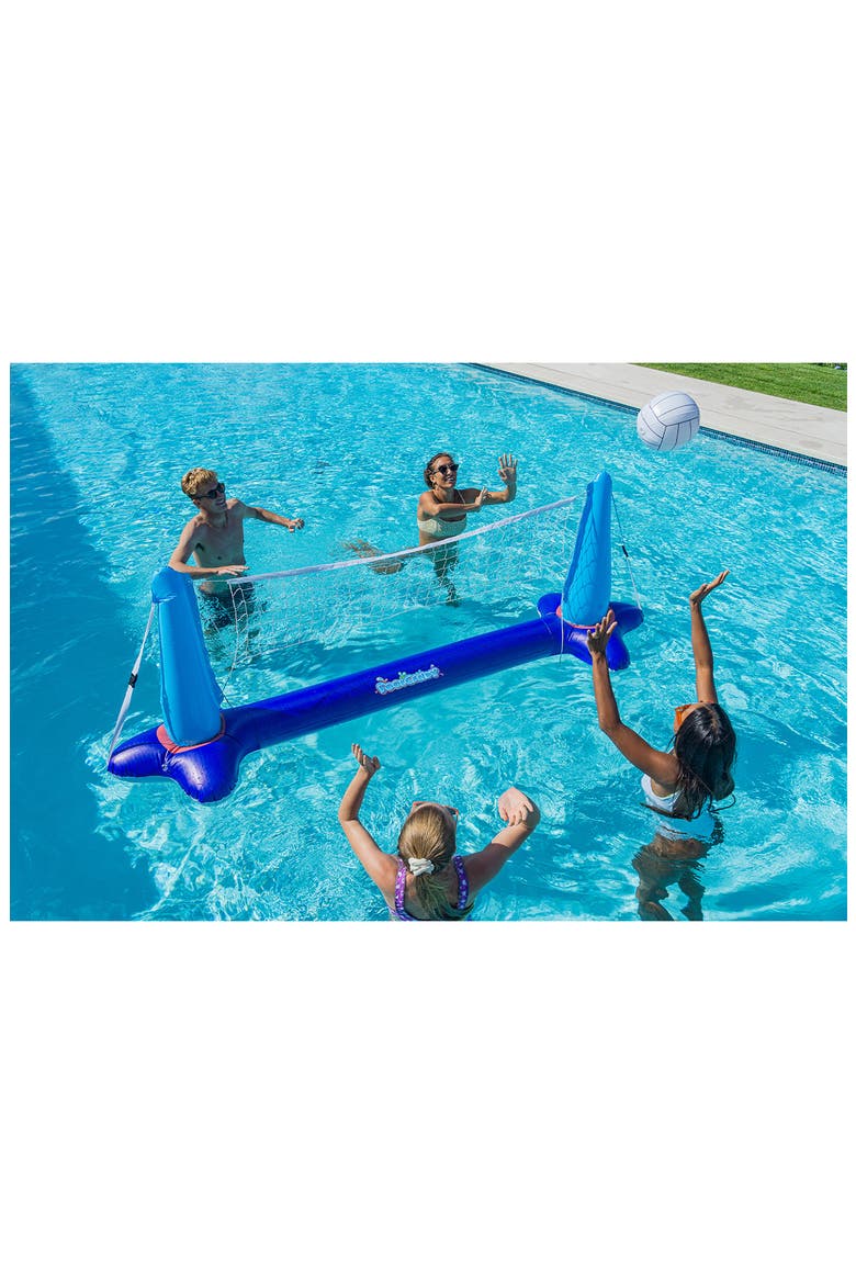 Inflatable Volleyball Net, Alternate, color, BLUE/CORAL