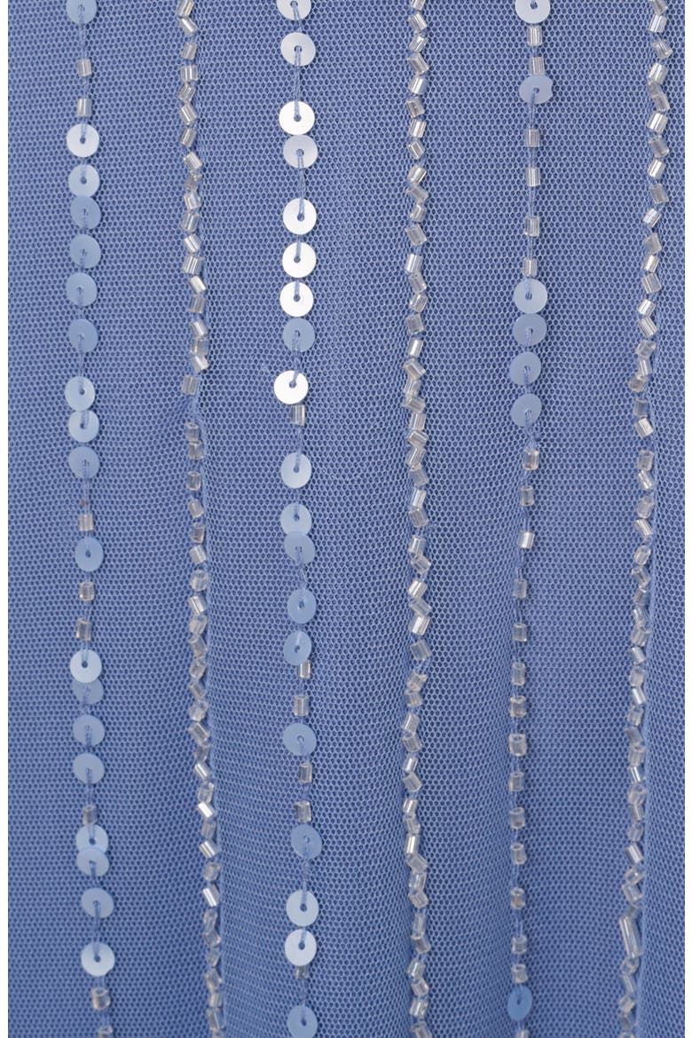 Sequin Wrap Front Dress, Alternate, color, FRENCH BLUE