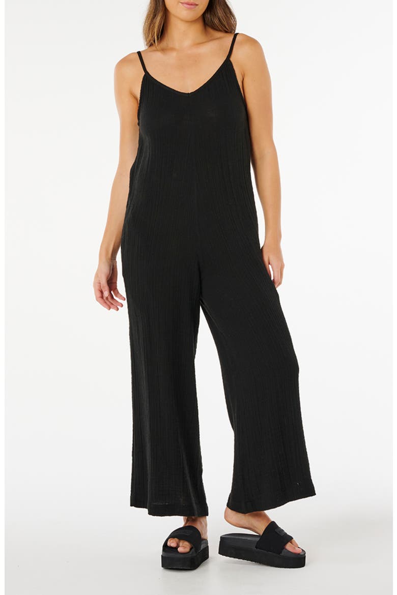 Surf Wide Leg Jumpsuit, Main, color, BLACK