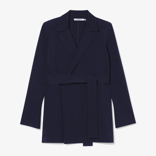 M.m.lafleur Merritt Wrap Jardigan In Dark Navy