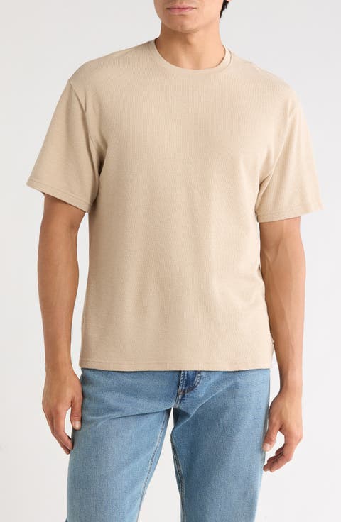 Textured Boxy Knit T-Shirt