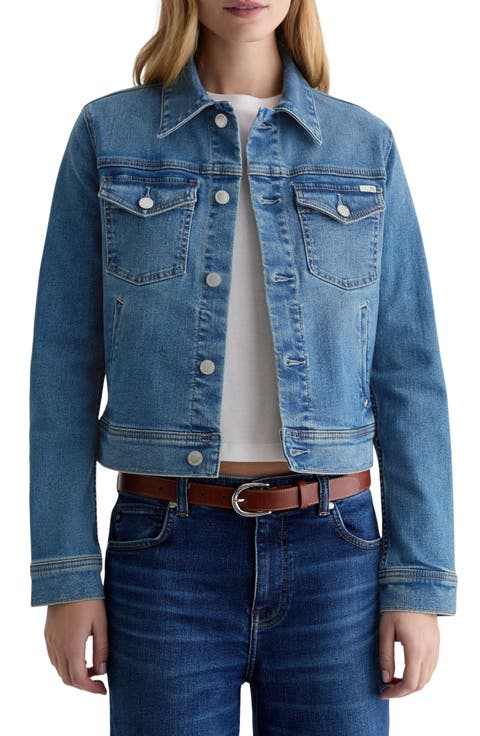 Robyn Crop Stretch Denim Jacket