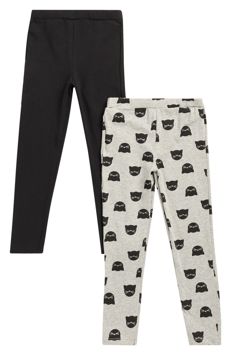 Flapdoodles Kids' 2-Pack Leggings, Main, color, Black