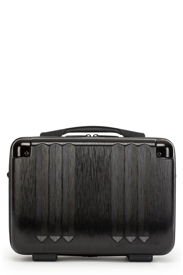 Hard Side Cosmetics Case, Main, color, BLACK