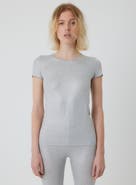 Majestic Filatures Soft Touch Metallic Short Sleeve T-Shirt