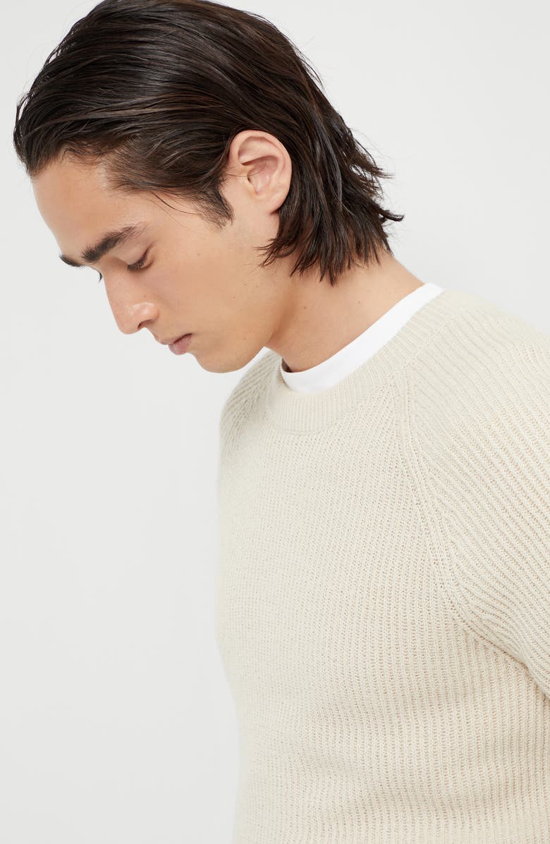 Brunello Cucinelli Malfilé cotton sweater, Alternate, color, 