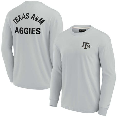 Unisex Fanatics Signature Gray Texas A&M Aggies Elements Super Soft Long Sleeve T-Shirt