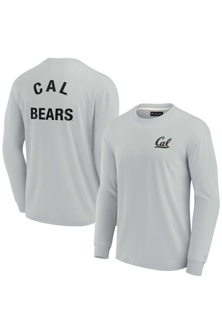 Unisex Fanatics Signature Gray Cal Bears Elements Super Soft Long Sleeve T-Shirt, Main, color, Gray