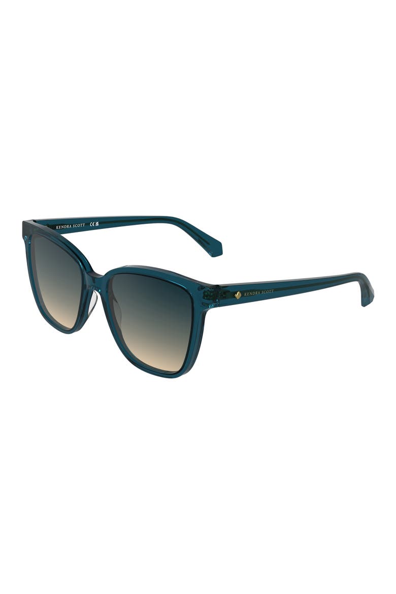 Dira 56mm Rectangular Sunglasses, Alternate, color, LIGHT BLUE