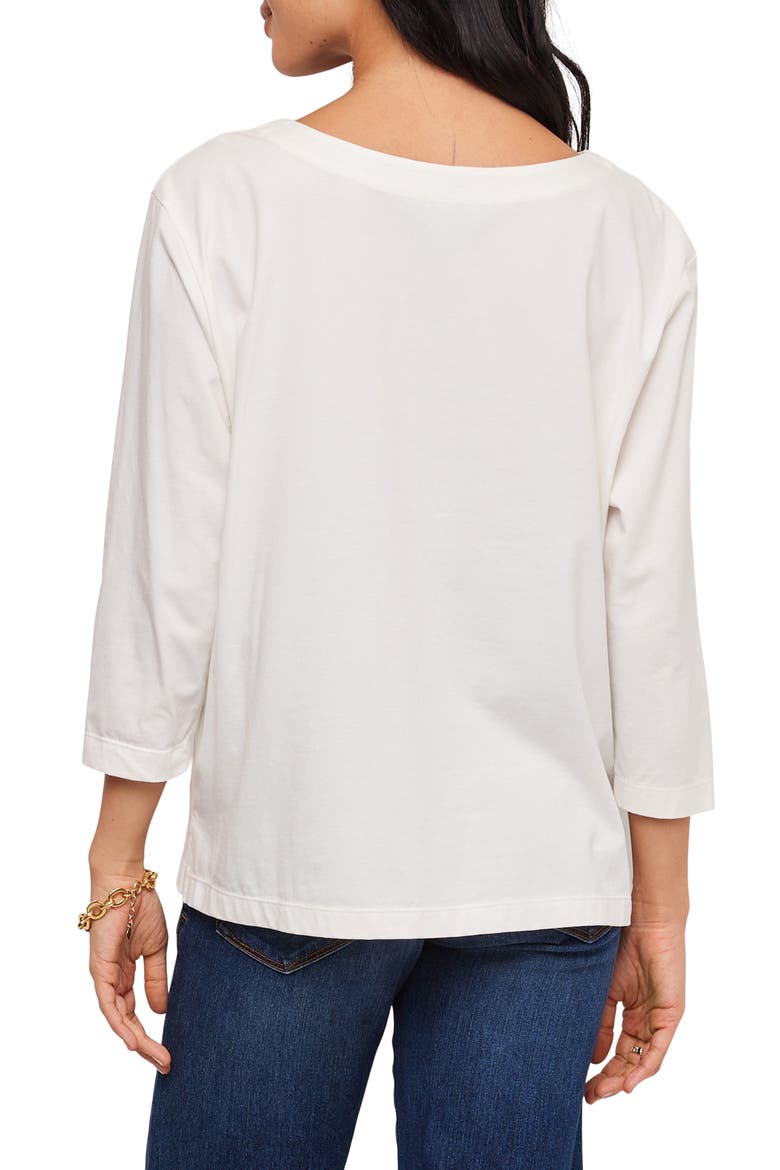 Embroidered Cutout Top, Alternate, color, OFF WHITE