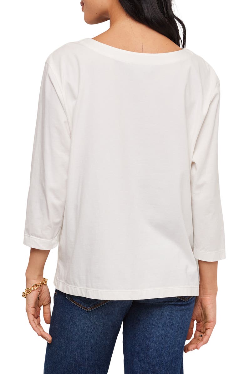 Karen Kane Embroidered Cutout Top, Alternate, color, Off White