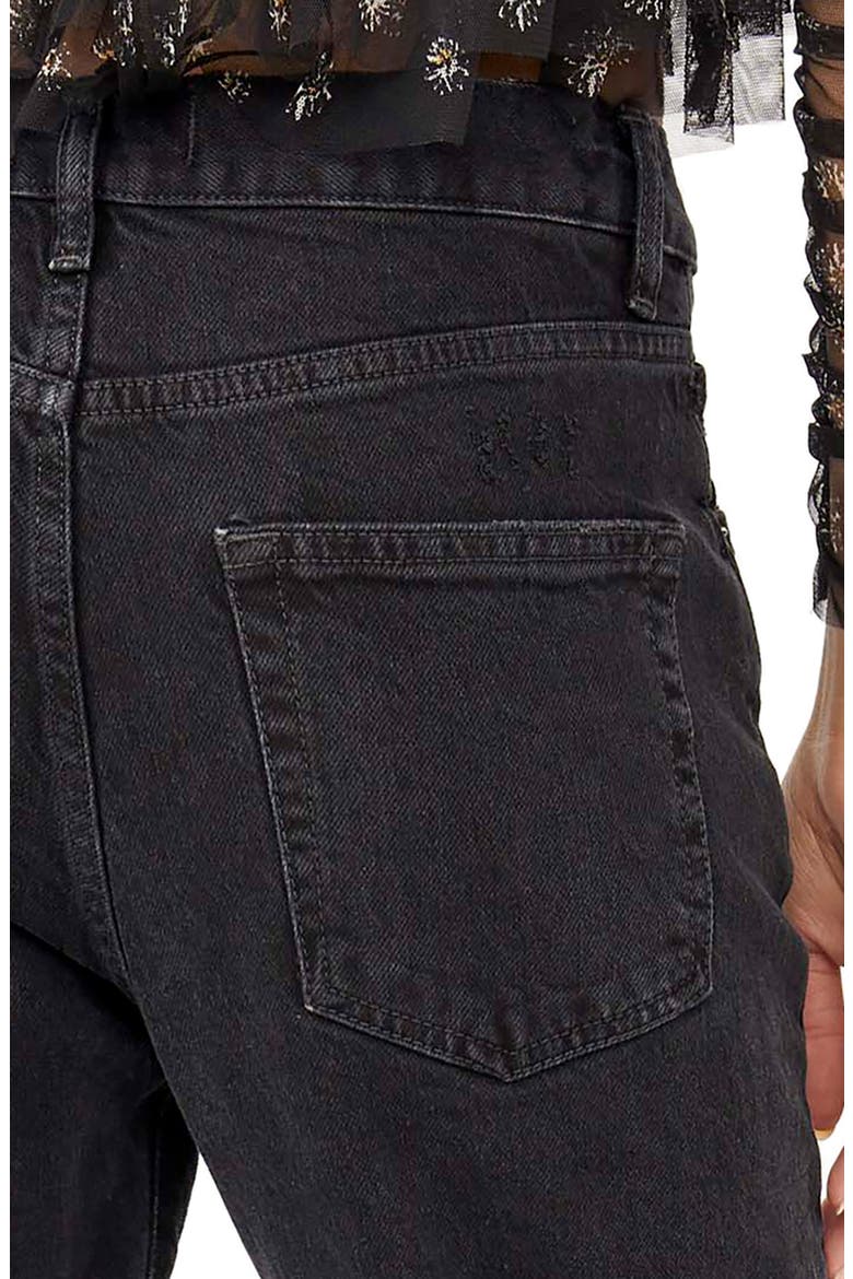Bren Distressed Boyfriend Jeans, Alternate, color, BLACK