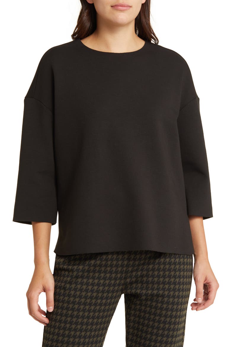 Dulap Woven Blouse, Main, color, BLACK