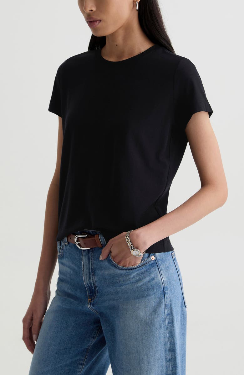 AG Zoie Cotton & Linen Blend T-Shirt, Alternate, color,