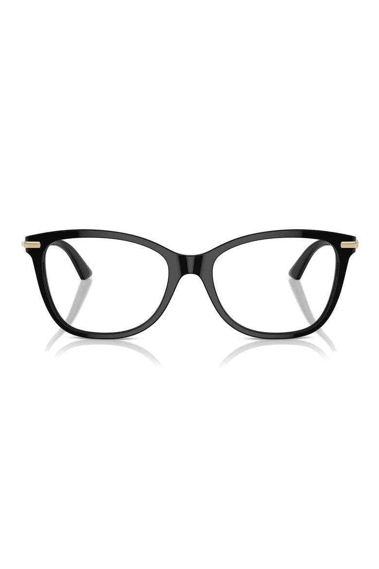 54mm Pillow Optical Glasses, Main, color, BLACK / DEMO LENS