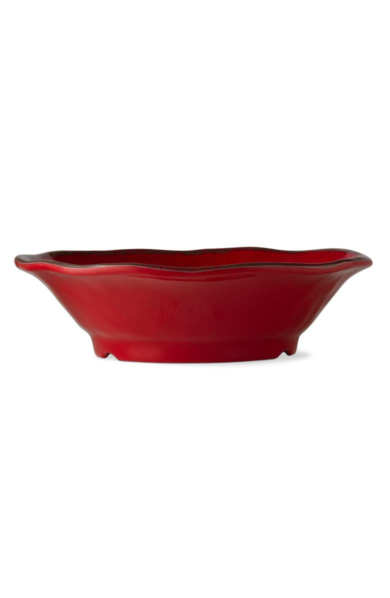 tag Veranda Melamine Bowls Set of 4 Red Salad Dining Bowls, Alternate, color, Red