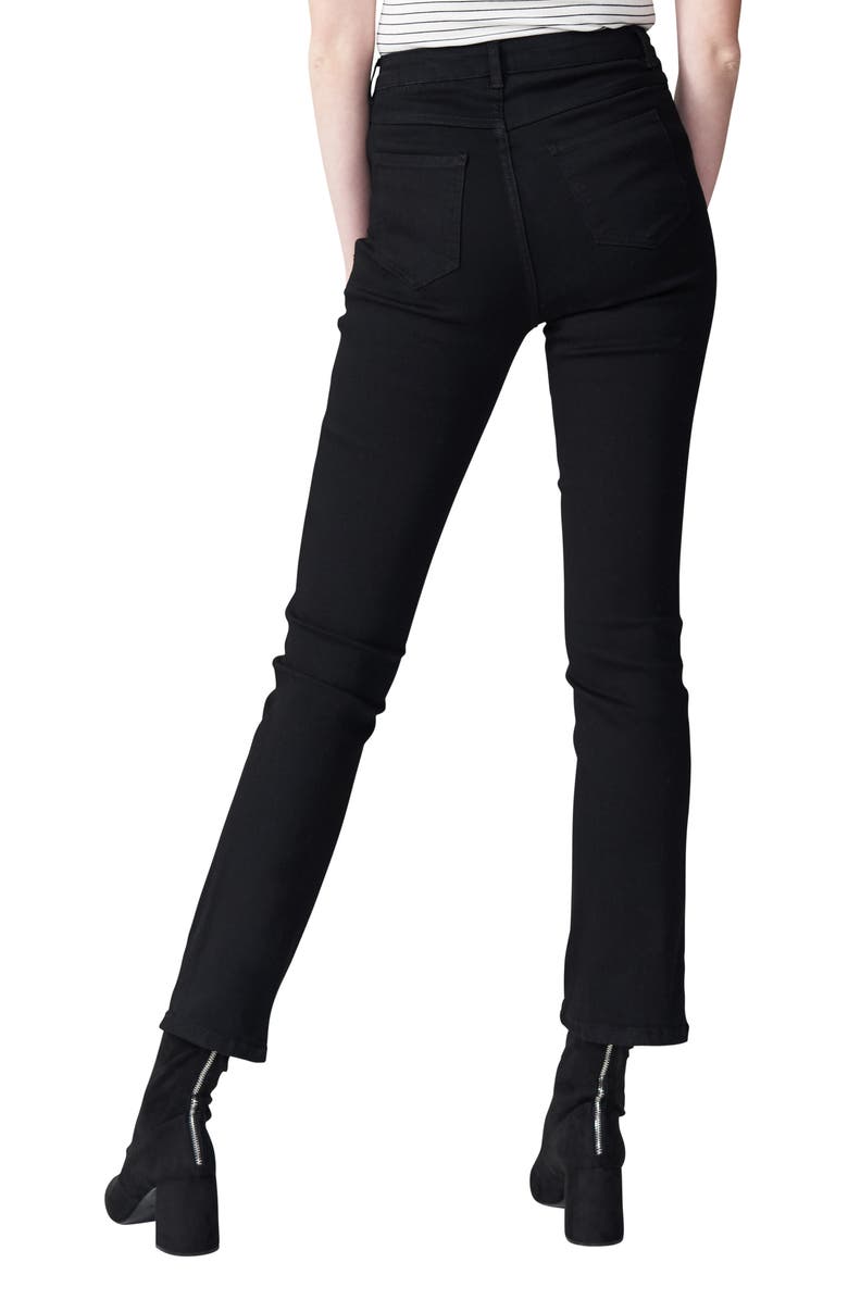 Universal Standard Marne High Waist Relaxed Bootcut Jeans, Alternate, color, Jet Black
