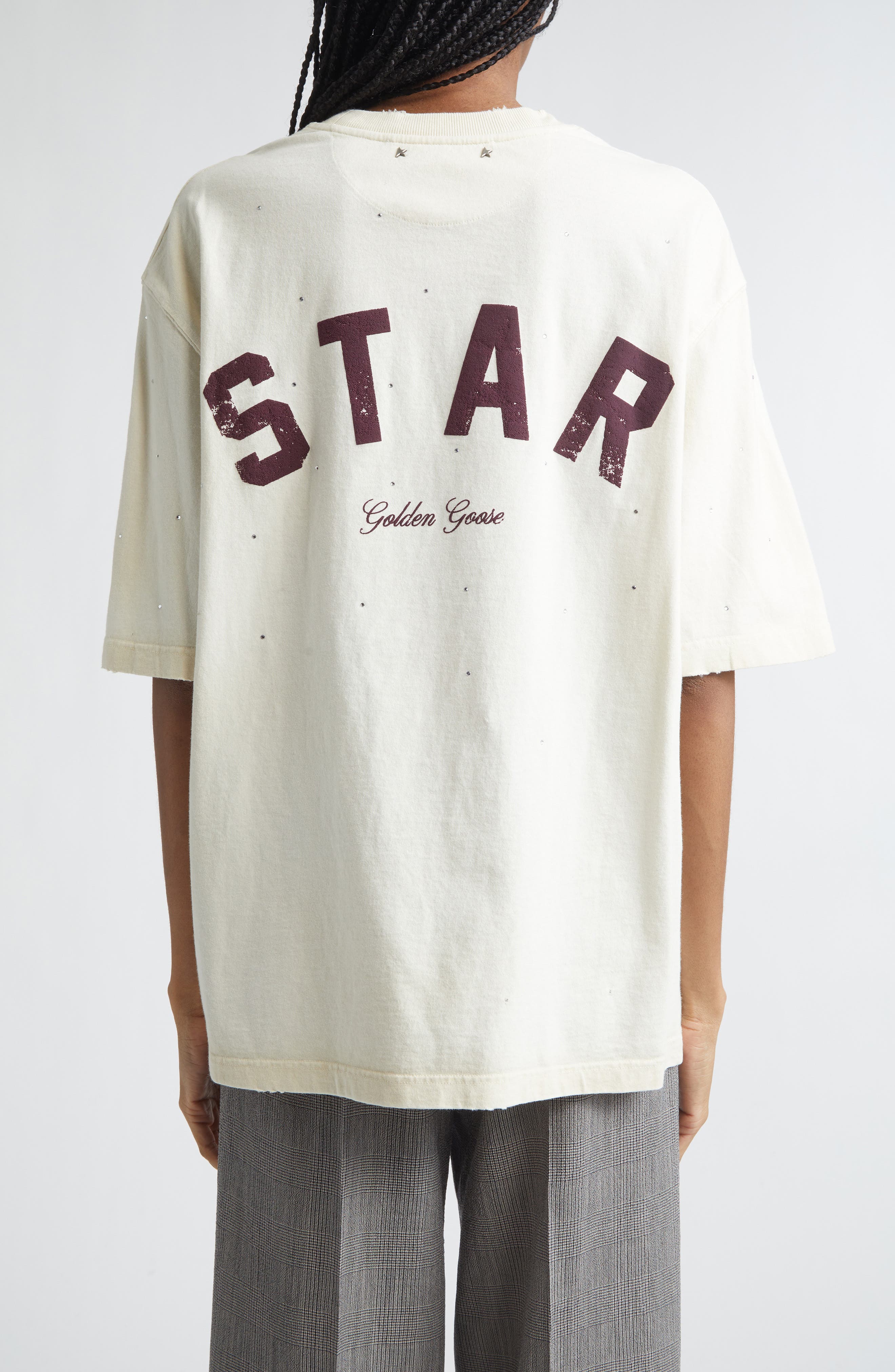 Distressed Boxy Cotton T-Shirt - image 2