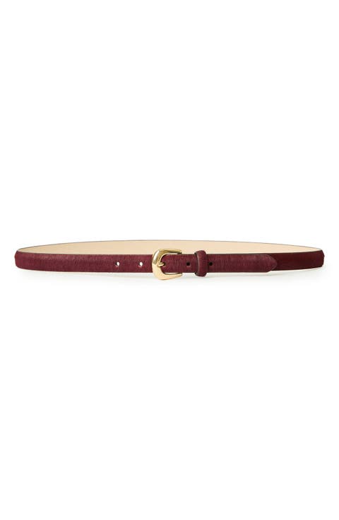 Kennedy Mini Genuine Calf Hair Belt