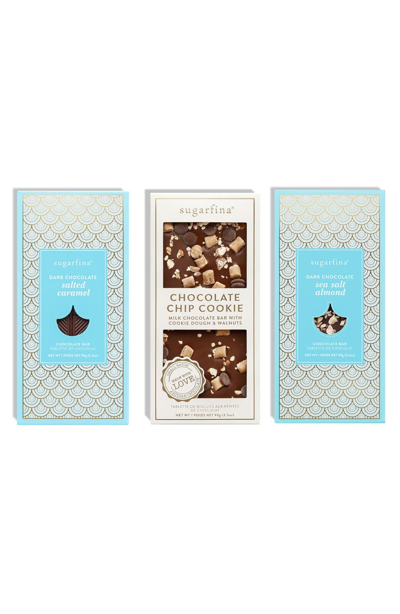 sugarfina For the Chocolate Lover 3-Piefce Candy Bar Set, Main, color, 