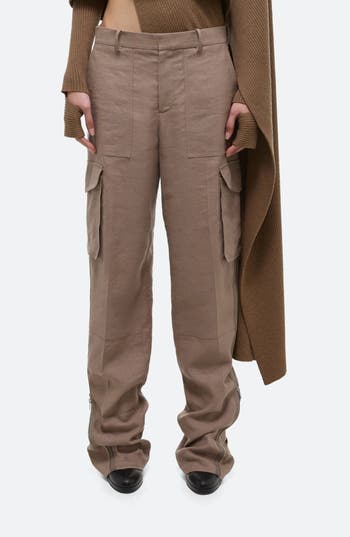 Helmut Lang Cargo Carpenter Pants In Driftwood