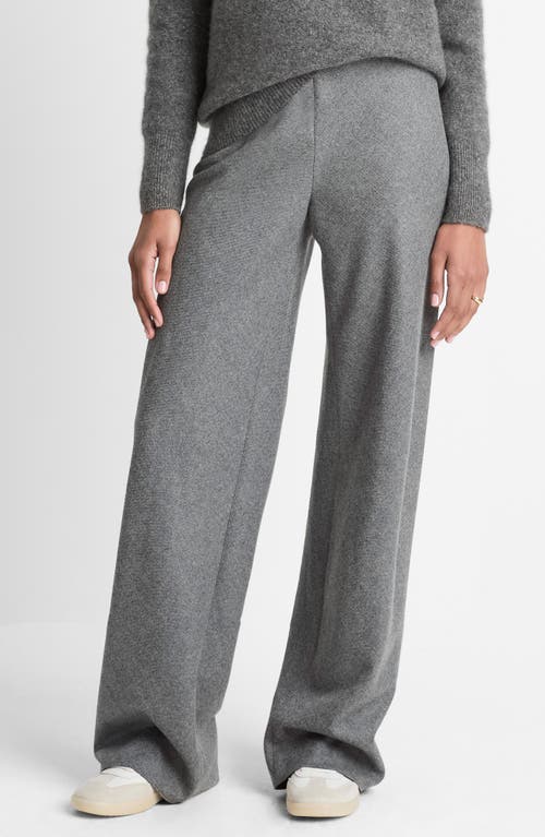 Vince High Waist Straight Leg Pants In Gray