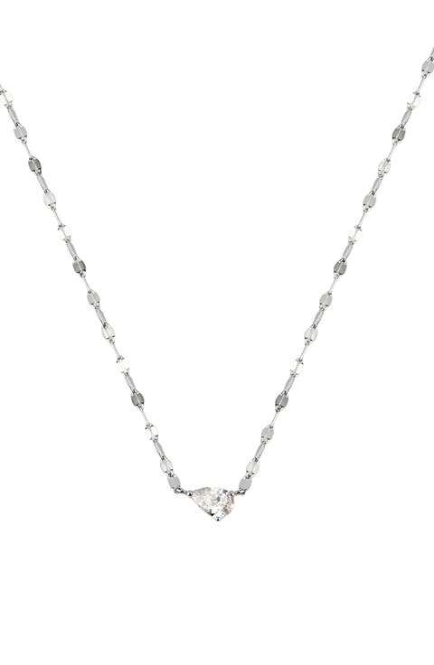Dew Drop Solitaire Necklace