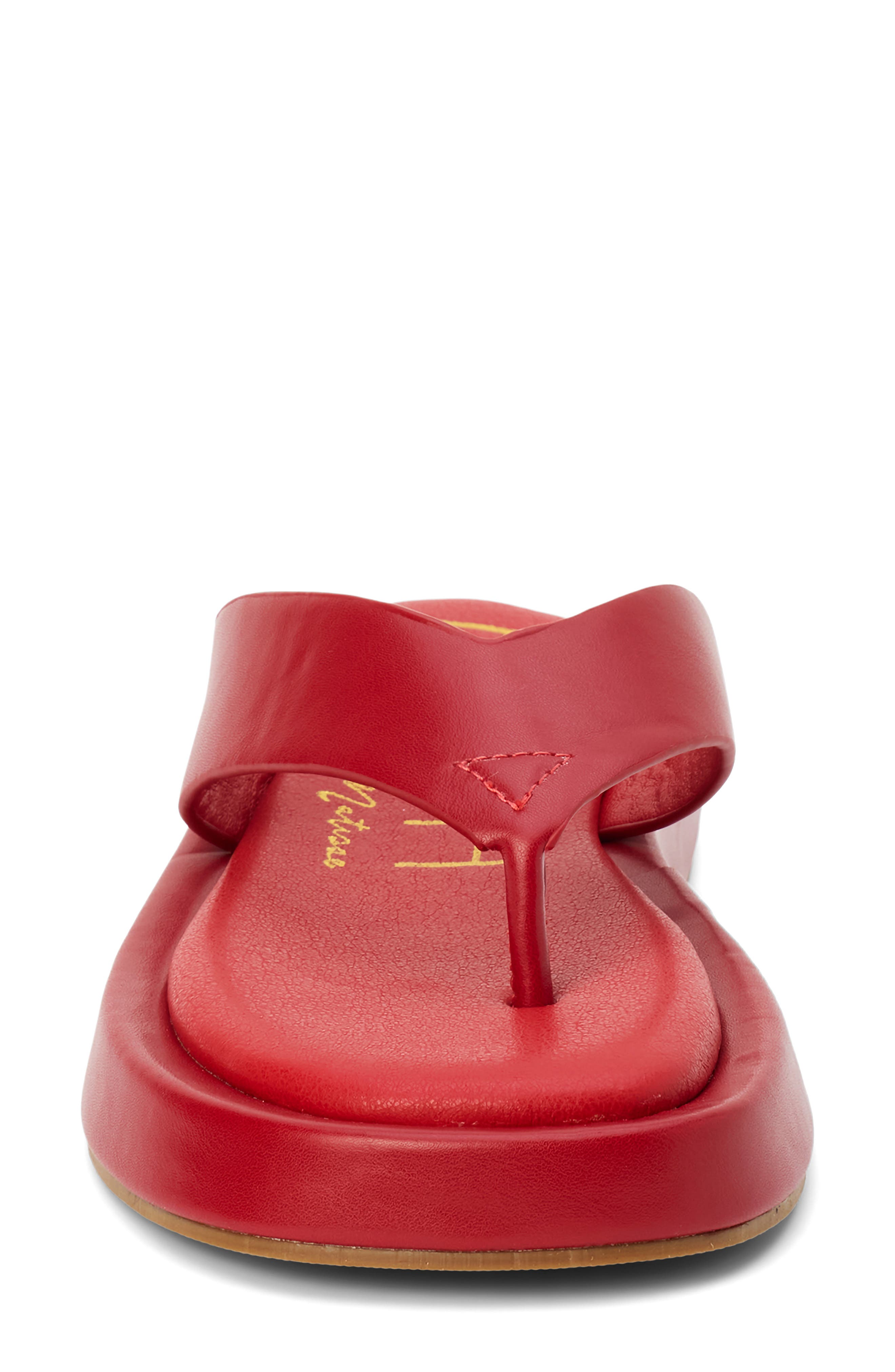 Mallorca Platform Flip Flop, Alternate, color, RED