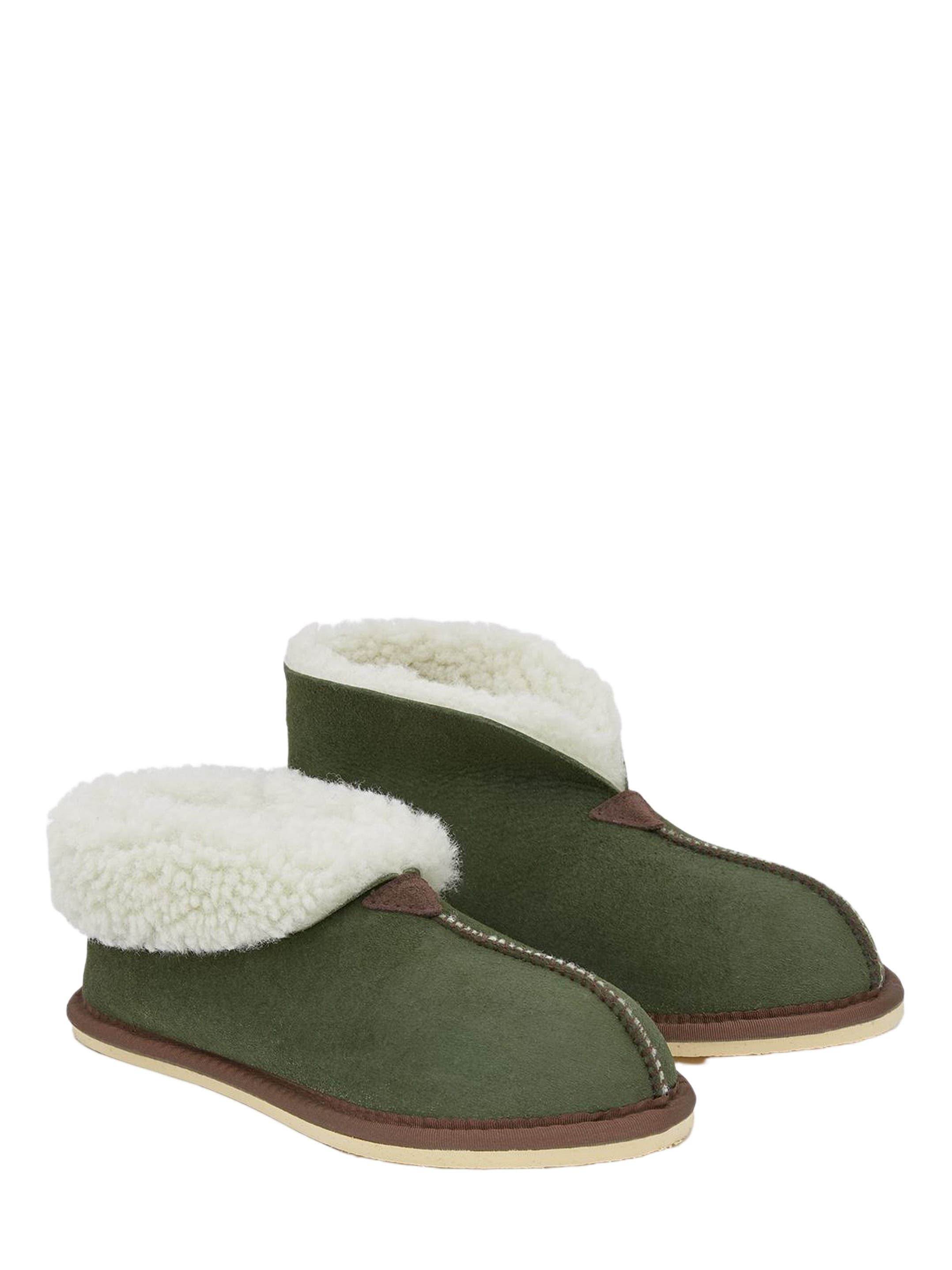 Celtic 
Co. Ladies
 Shearling Bootee Slippers, Main, color, Moss