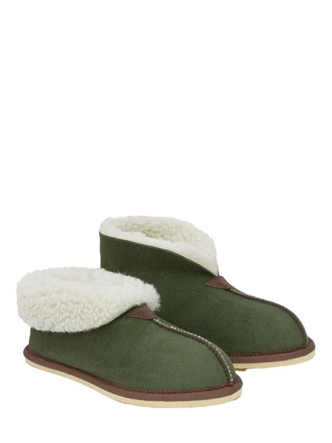 Ladies' Shearling Bootee Slippers
