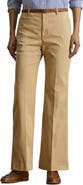 Lauren Ralph Lauren Flare Stretch Cotton Chino Pants