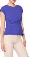 MELLODAY Side Ruched Crepe Top