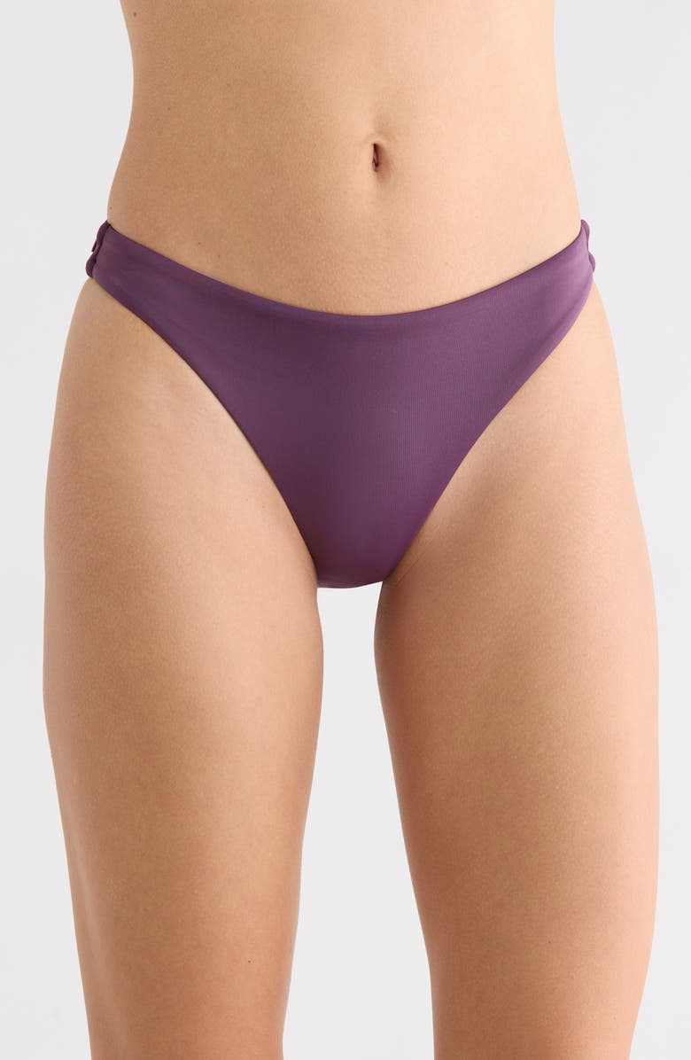 Volcom Simply Seamless Bikini Bottoms, Main, color, Mulberry