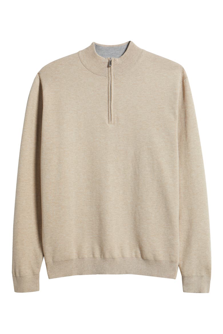 Coolspun Quarter Zip Pullover, Alternate, color, PALM THATCH