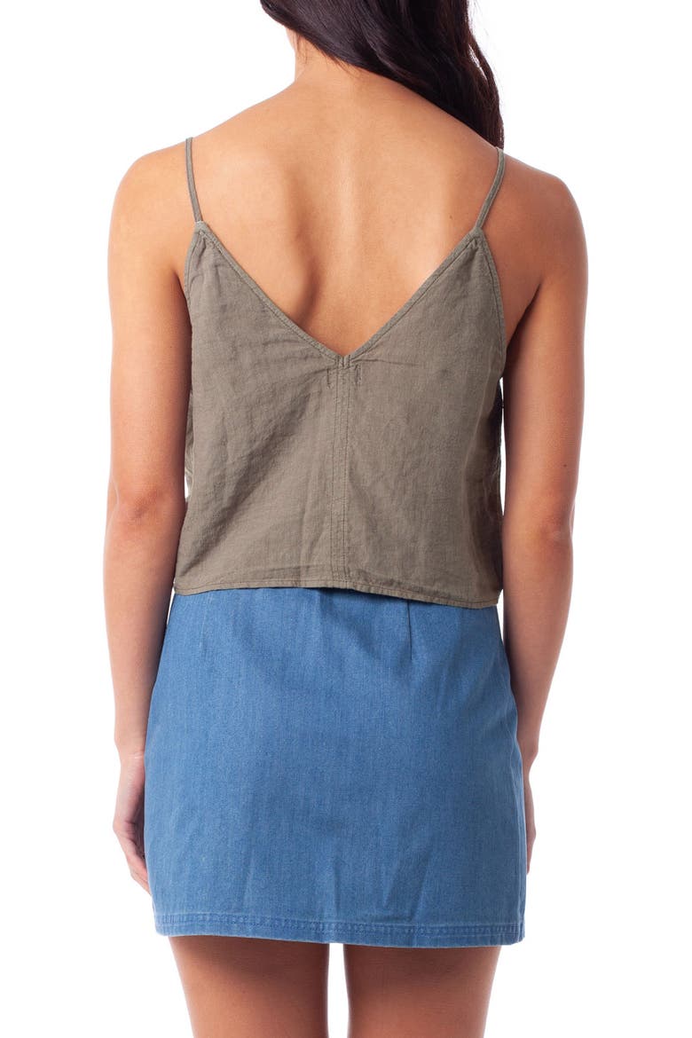 Amalfi Tie Hem Top, Alternate, color, OLIVE