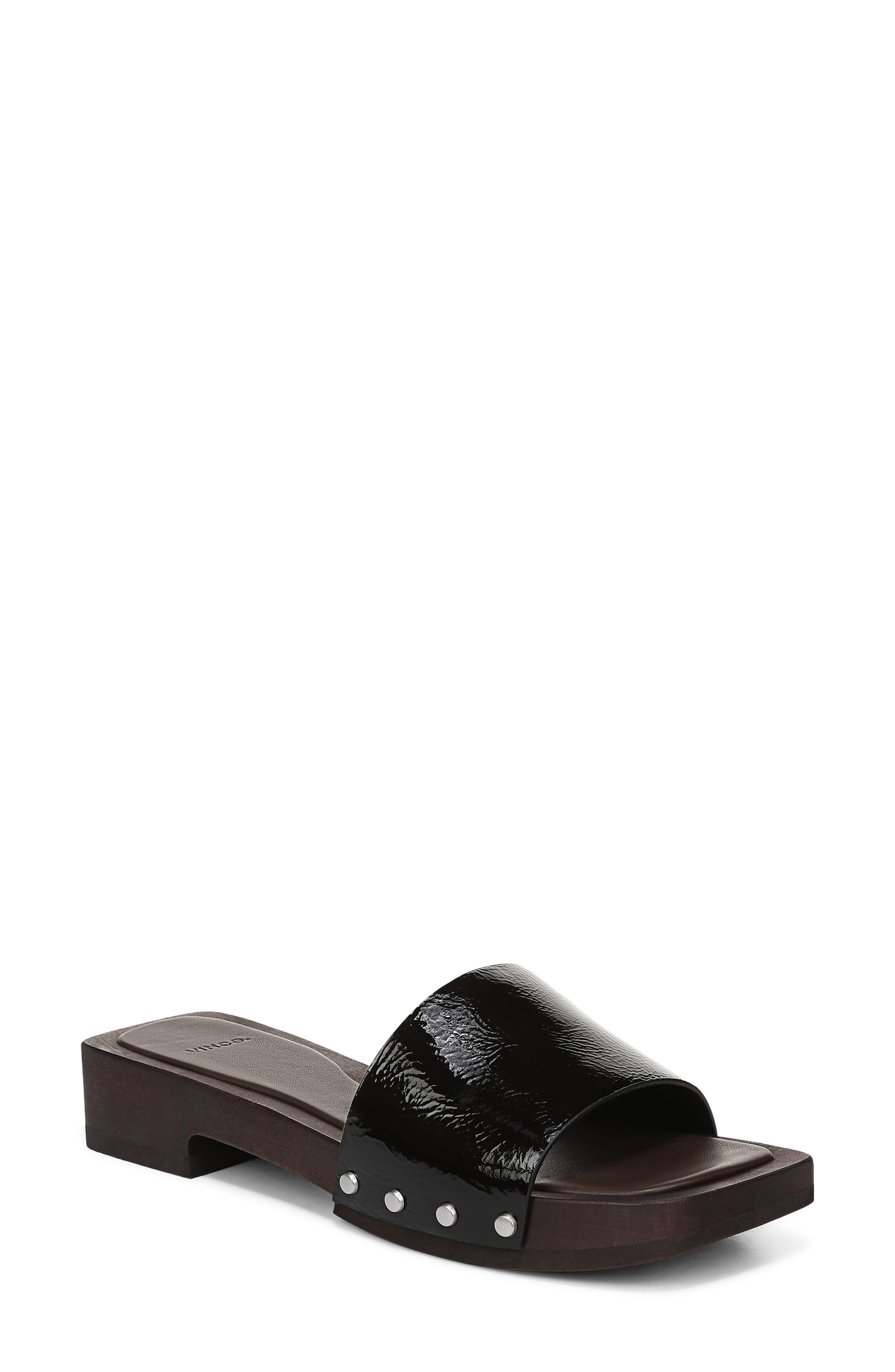Vince Barbara Platform Slide Sandal, Main, color, Black