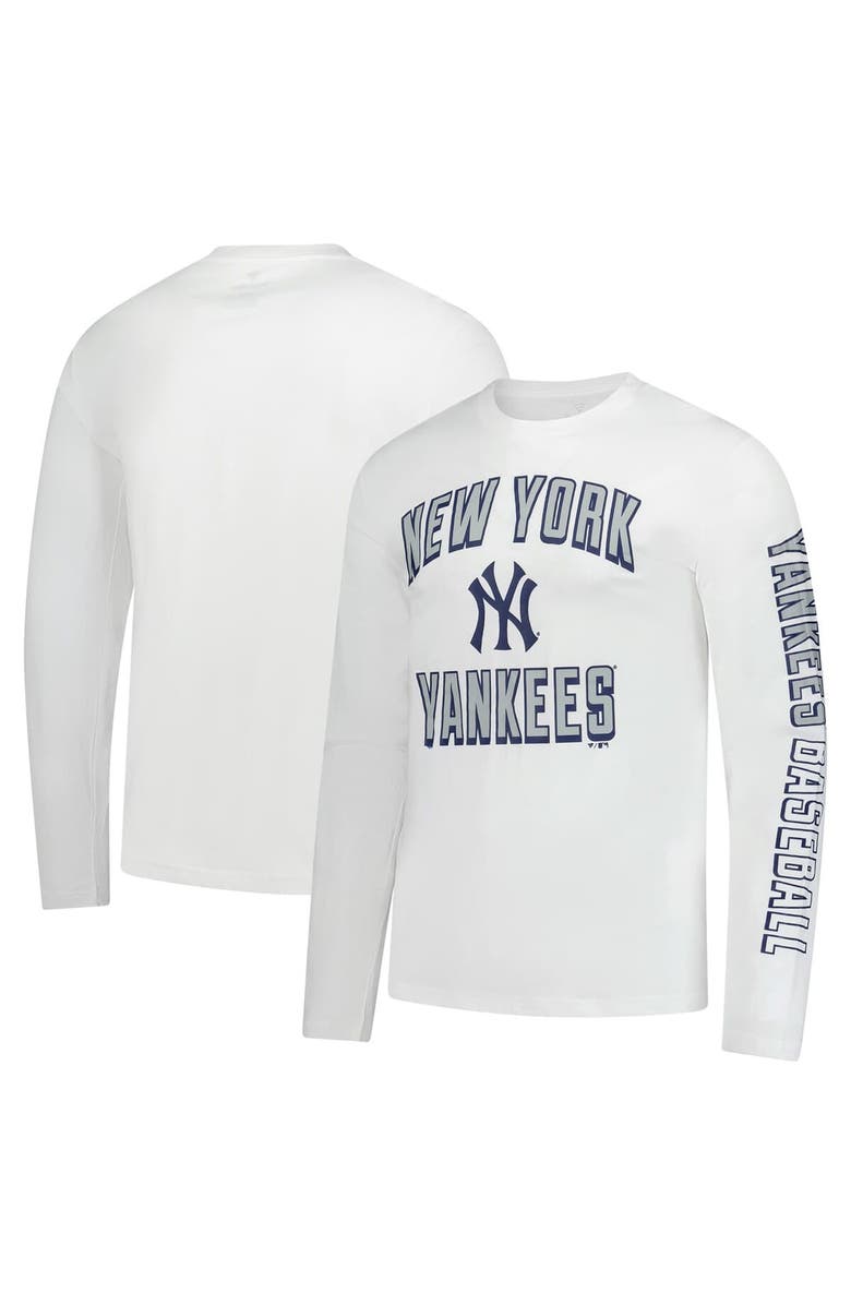 FANATICS Men's Fanatics White New York Yankees Long Sleeve T-Shirt, Main, color,