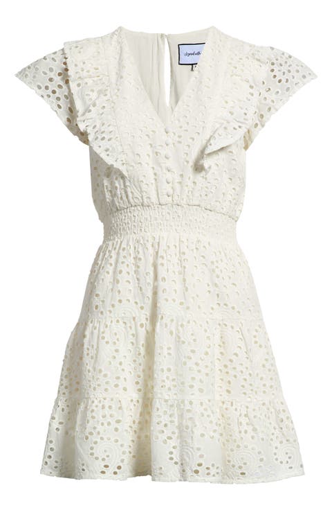Lil Jane Eyelet Lace Minidress