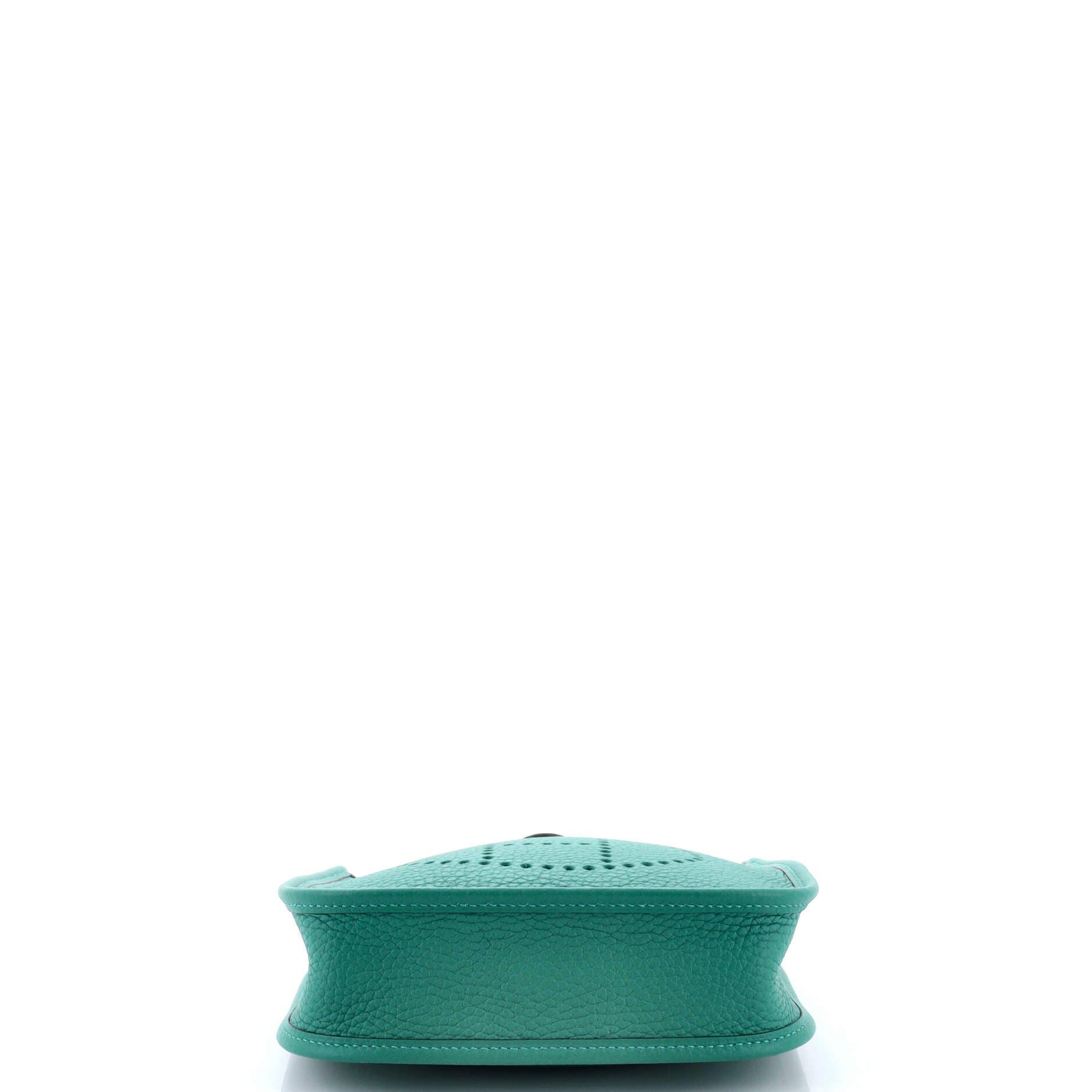 Pre-Owned Hermes Evelyne Bag Gen III Clemence TPM, Alternate, color, Vert Vertigo