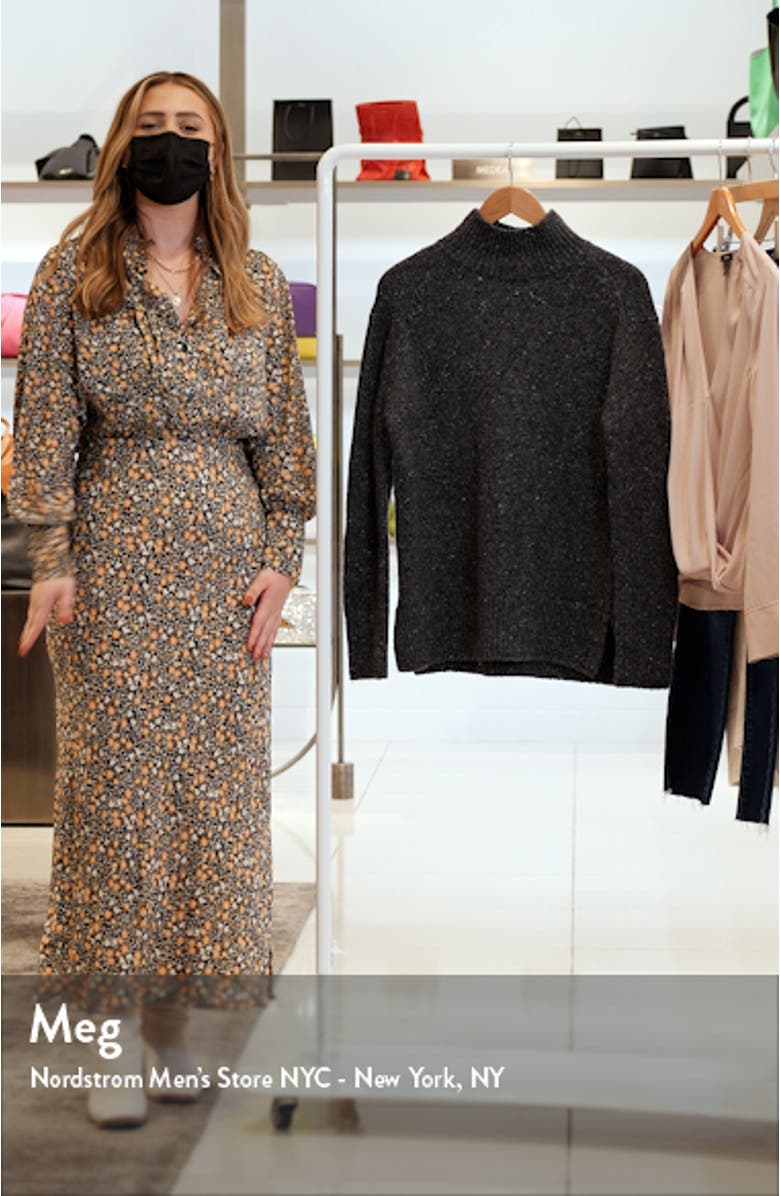 Donegal Wool & Alpaca Blend Turtleneck Sweater, sales video thumbnail