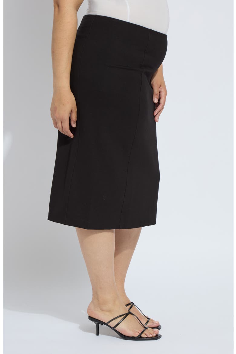 'Lyssentials The Perfect Pencil Skirt, Alternate, color, BLACK