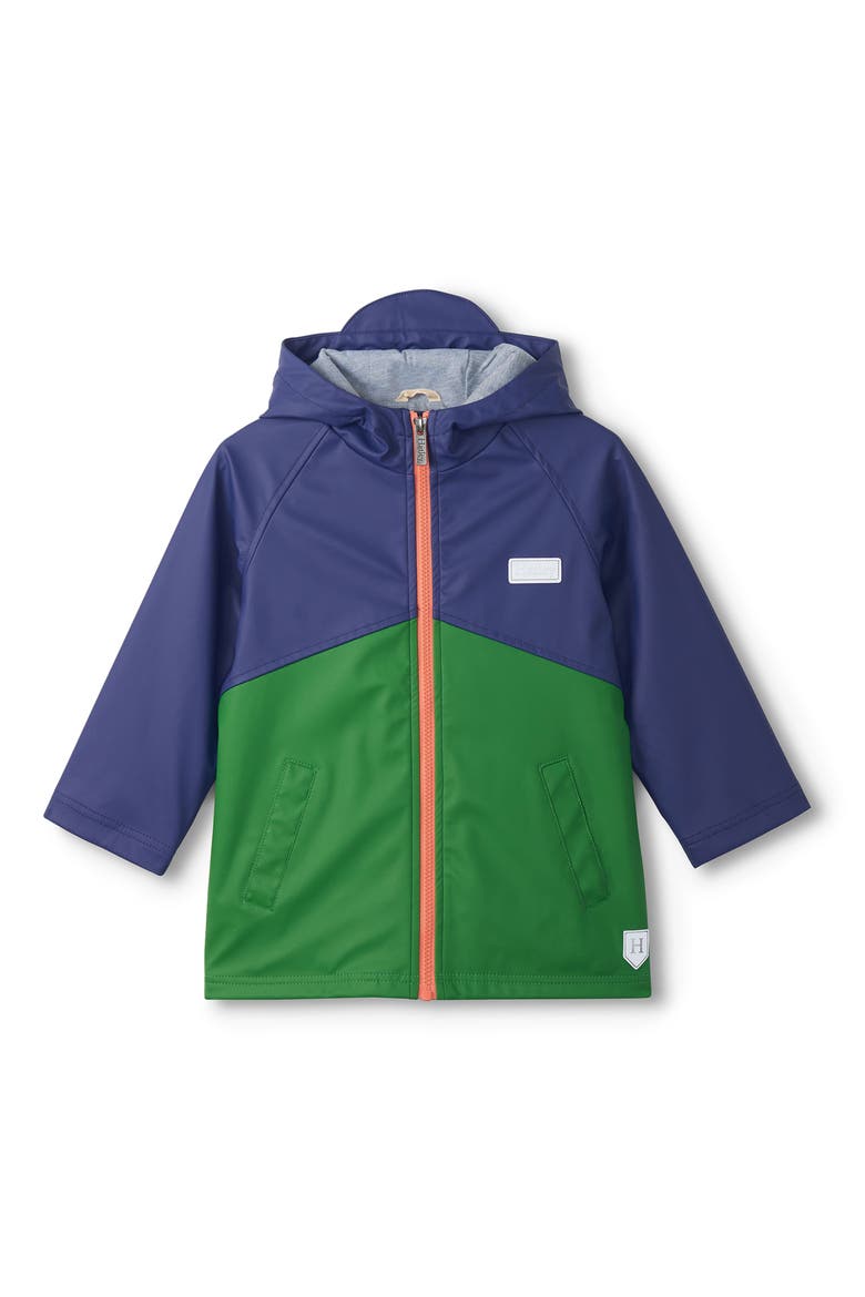 Kids' Juniper Hooded Raincoat, Main, color, BLUE